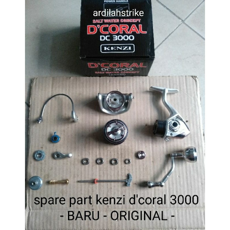 Sparepart Reel kenzi d' coral 3000 - BARU - ORIGINAL -