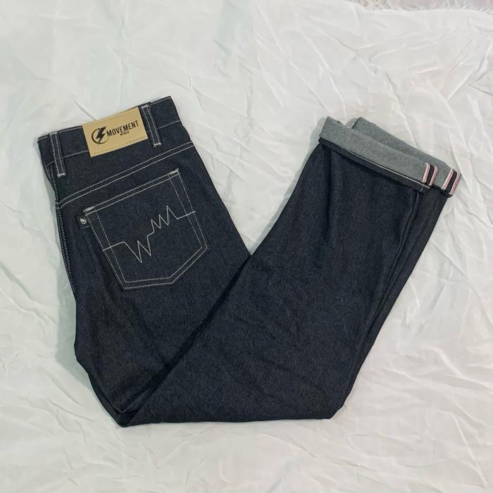 Celana Denim Selvedge Celana Raw Denim Jeans Pria - DETAK, 27