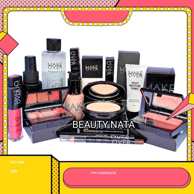 Paket Lengkap Make Over Original 100% BPOM/Terbaru/MakeUp MUA Terlaris