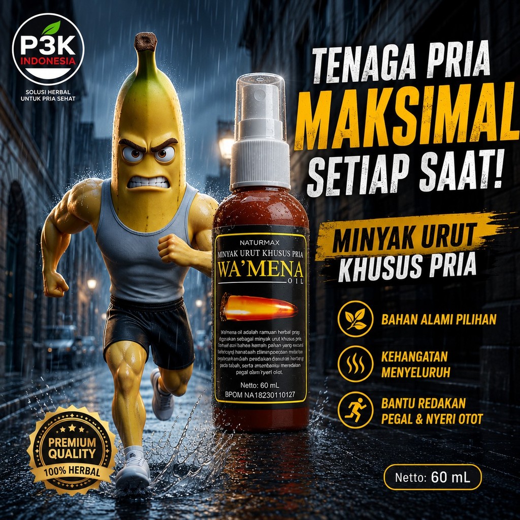 Minyak urut WAMENA daun 3jari asli Papua pembesar permanen pria kuat dan tahan lama minyak pijat pem