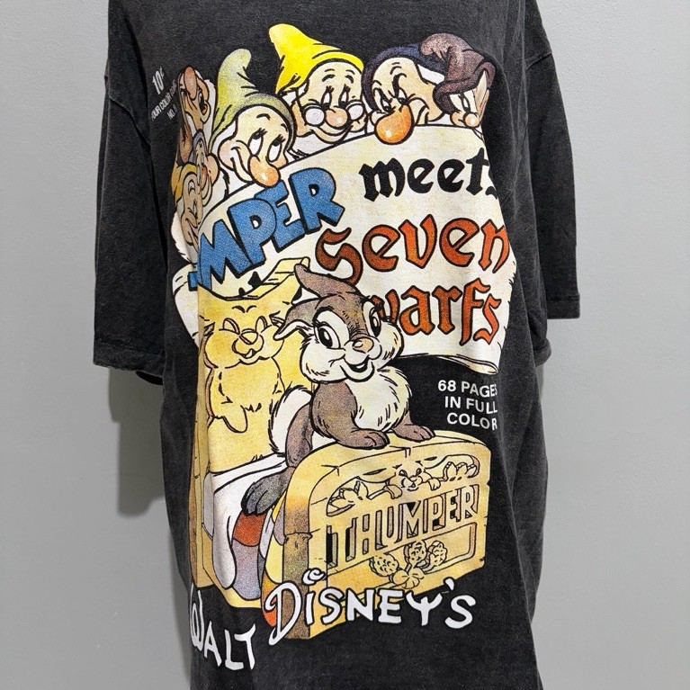 vintage tshirt zootopia - vintage shirt disney snow white - acid wash tshirt - kaos acid wash - kaos