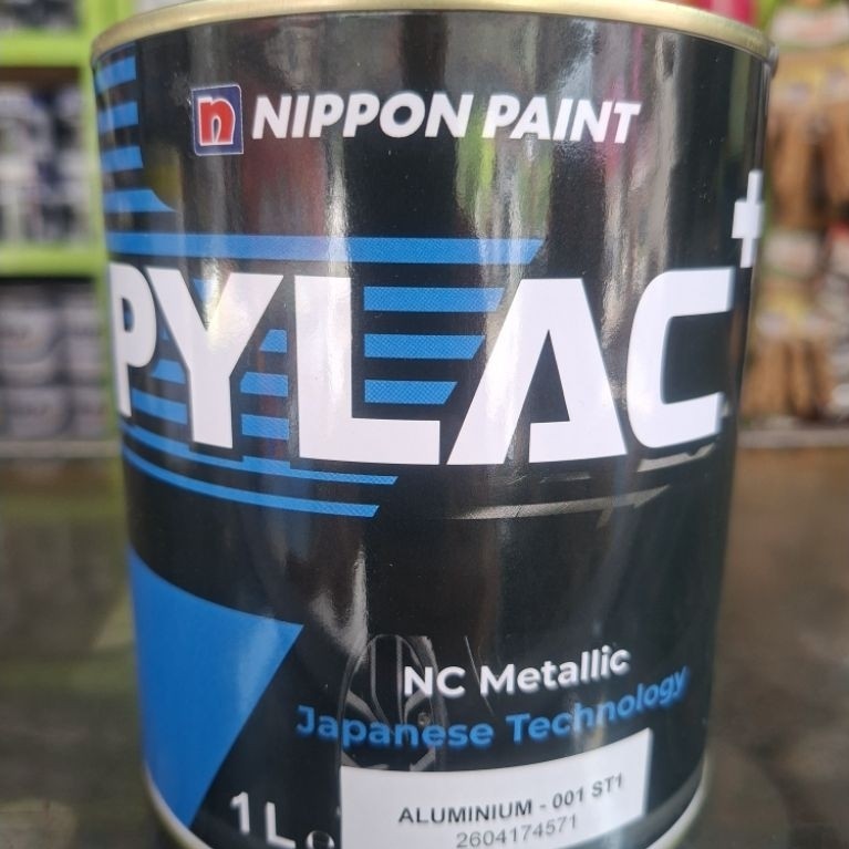 cat NC nippon paint pylac aluminium atau silver - 001 ST1 cat besi cat kayu cat duco cat motor cat m
