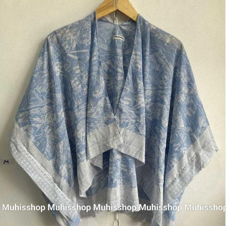 Gratong Outer Wanita Kekinian Cardigan Panjang | Long Outer Wanita Polos Putih Navy Casual Murah