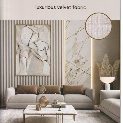 Kain Bludru Beludru Velvet Linen Look - Monaco (Sofa, Kursi, Jok)