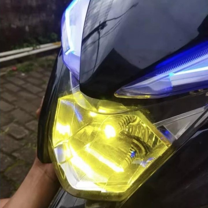 HOT DEALS Lampu Led Laser H6 BA20D 2WARNA BHOLAM LAMPU UTAMA MOTOR LED LASER H6 BA20D