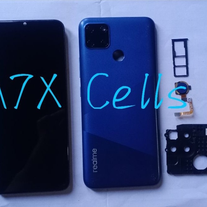 Lcd Realme C12 ori minus shadow dikit lengkap Tinggal pasang mesin saja