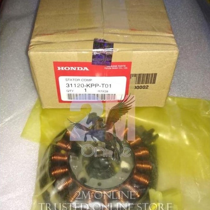 SPULL STATOR CBR150 LAMA ORI AHM 31120-KPP-T01 ORIGINAL DAN TERPERCAYA