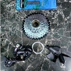 Groupset grupset Shimano Altus Acera M370 M390 TY300 TX35 7 8 9 Speed Ulir Freewheel