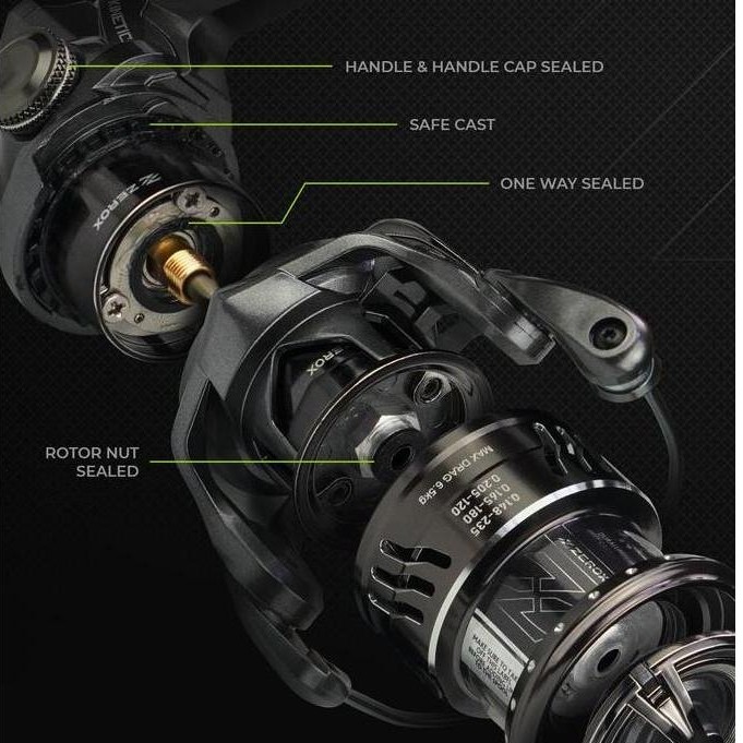 Mantap- Reel Wormshaft Power Handle Zerox Kinetic
