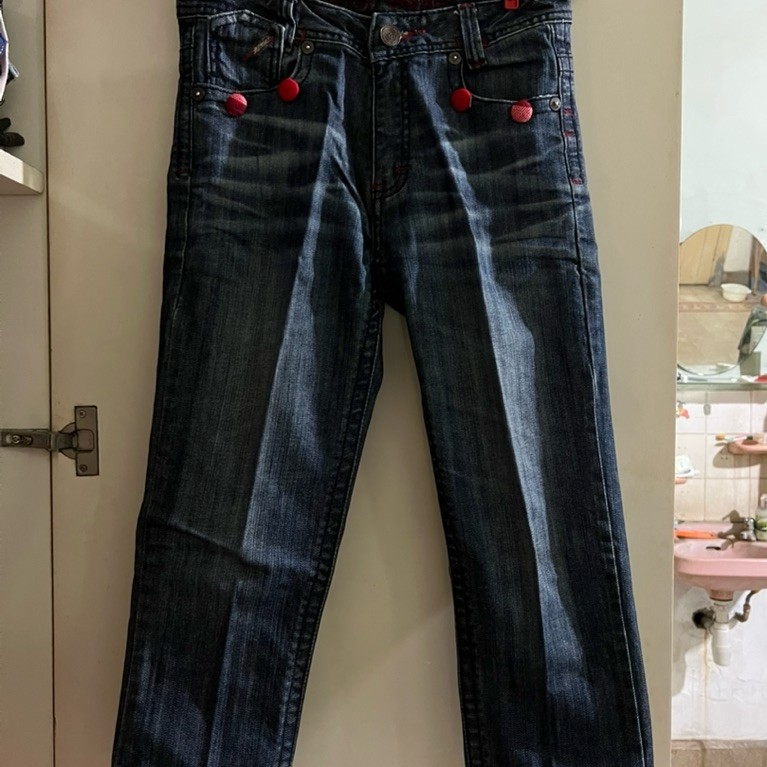 Celana Jeans Wanita 7/8 Merk T2000
