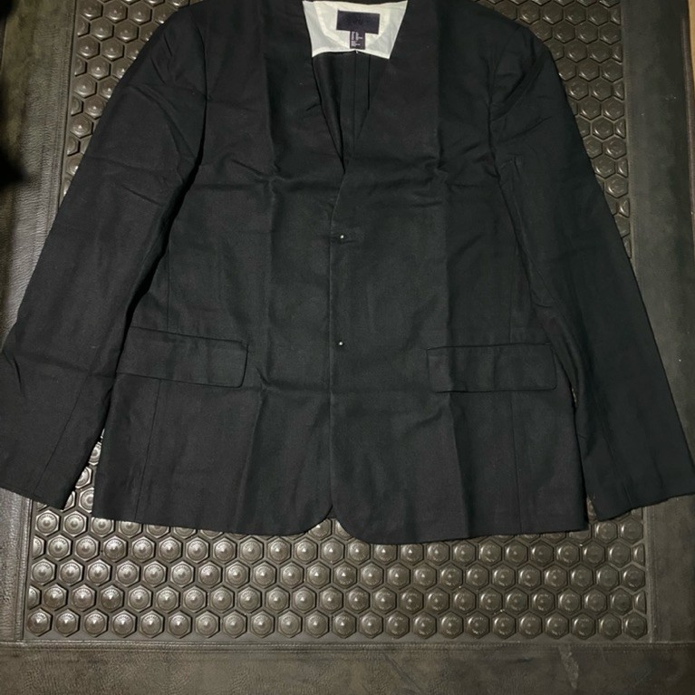 CARDIGAN BLAZER JAS HITAM PEKAT H&M MEWAH BRANDED KANCING UNIK