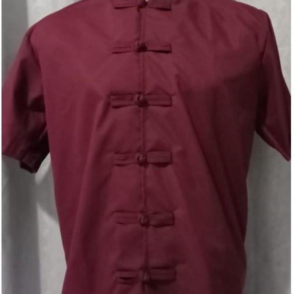 KEMEJA PRIA LENGAN PENDEK KEMEJA CHEONGSAM LENGAN PENDEK KOKO Cheongsam