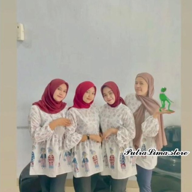 Terbaru Baju Batik Wanita Modern  Atasan Baju Batik Wanita Bu Tejo