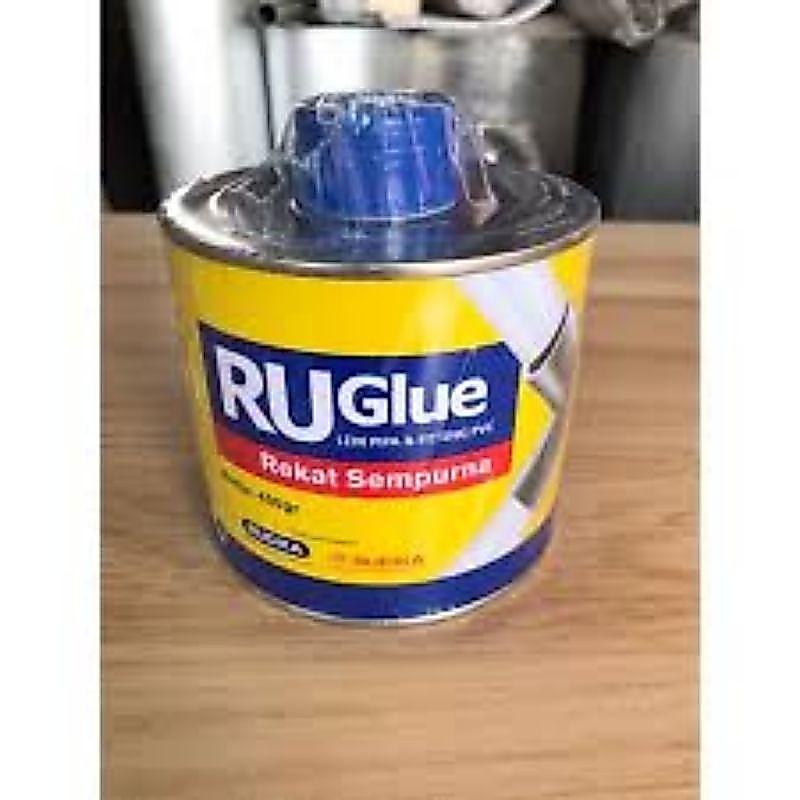 lem pipa pvc ruglue / lem kaleng ruglue / lem pipa 400gr