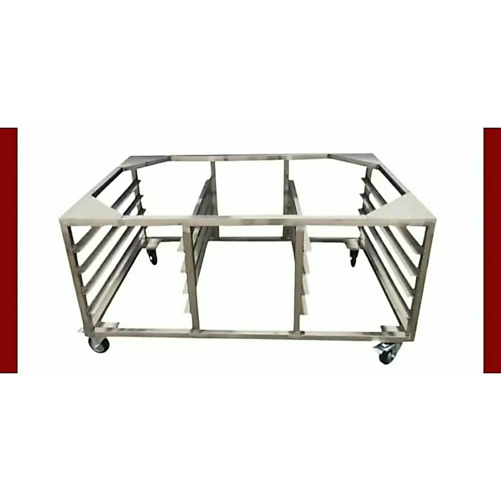 Meja Oven Deck Getra Rak 4 Susun Stainless Steel