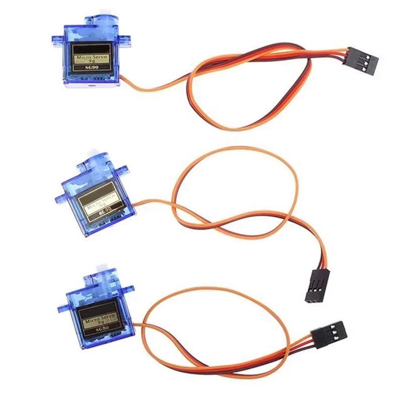 FULL-SG90 9G Micro Servo Motor- For RC For Car, Robot , Arduino Projects- 360° Rotation, 5V Digital 