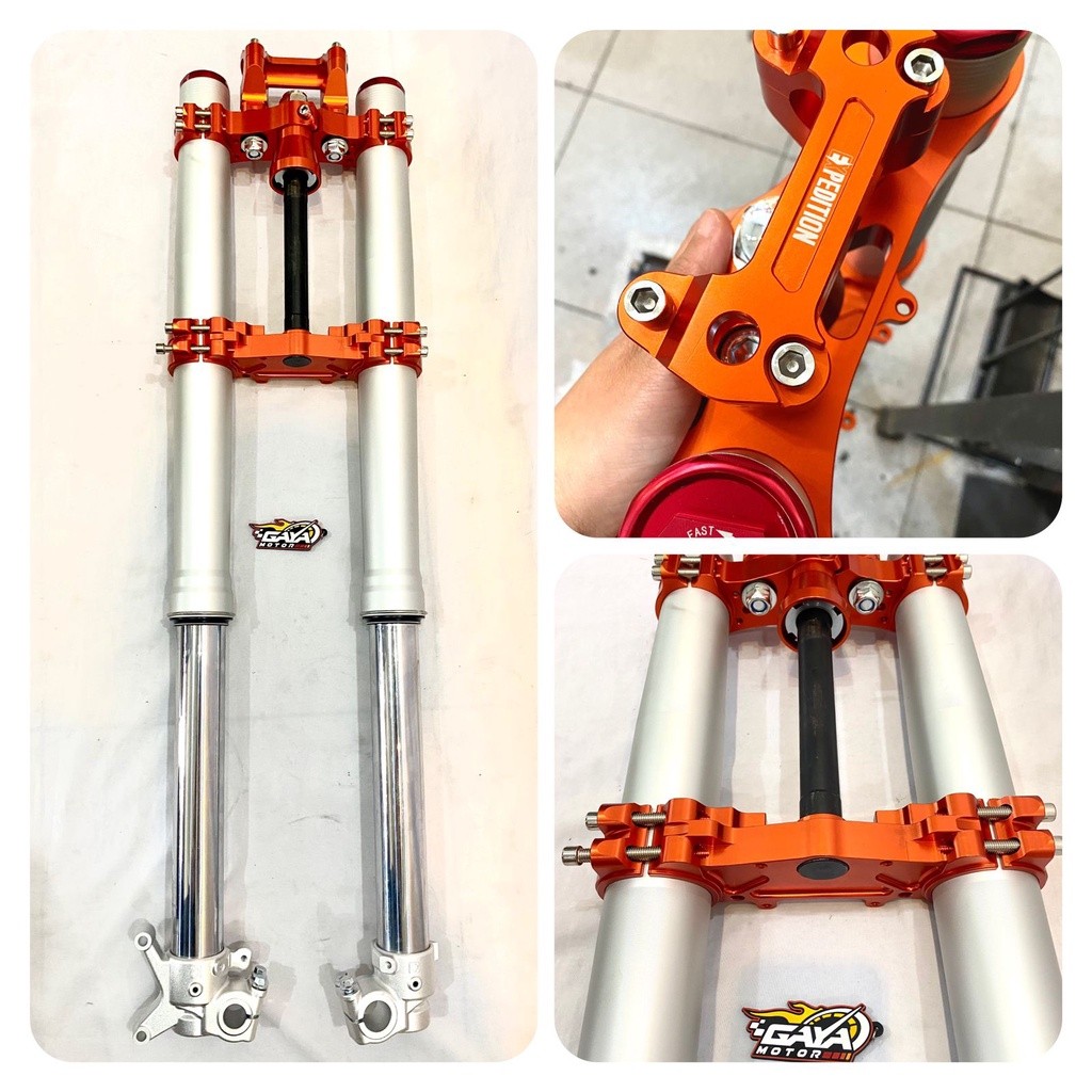 UPSIDEDOWN USD UPSIDE DOWN SHOCK DEPAN KLX CROSS EXPEDITION REAL JUMP