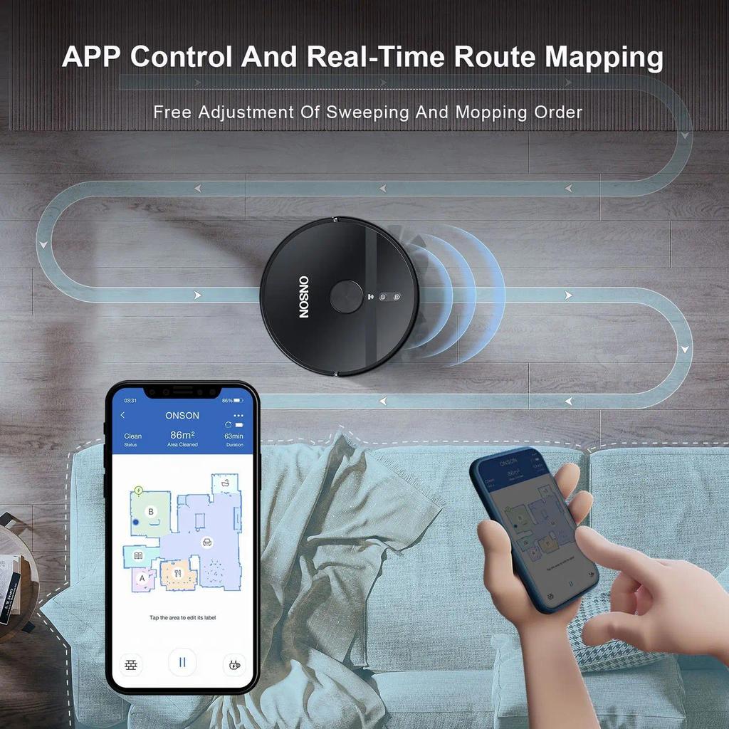 Automatic Recharge Sweeping Robot, X6 Intelligent Laser LDS Radar Navigation Obstacle Avoice Gyrosco