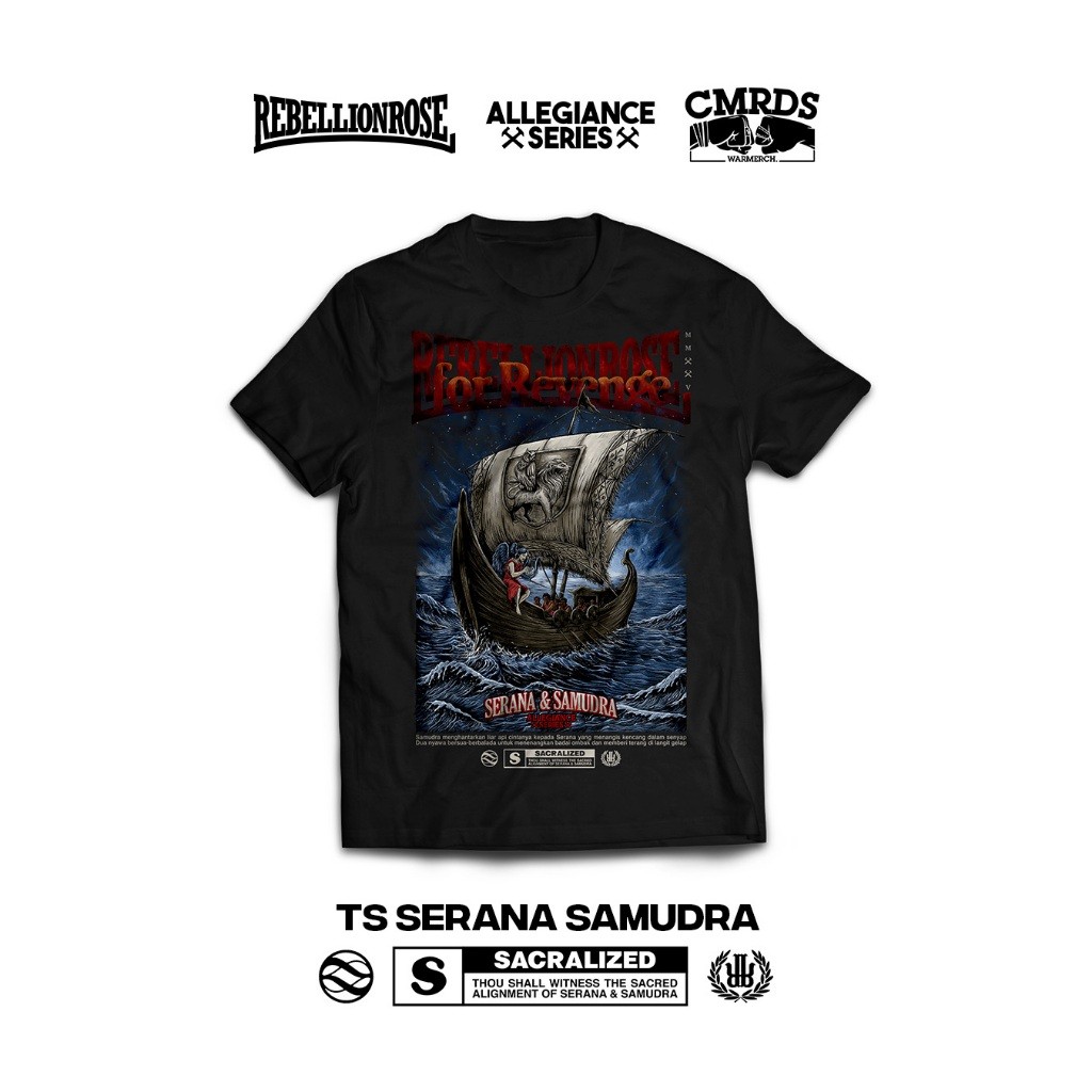 CMRDS MERCH Rebellion Rose x For Revenge TS SERANA SAMUDRA Kaos Band Original RR Feat Collabs 2025