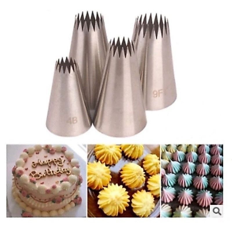 Spuit Motif 008 Spuit besar dekor cake kue bunga 9FT 7FT 5FT 4B SET