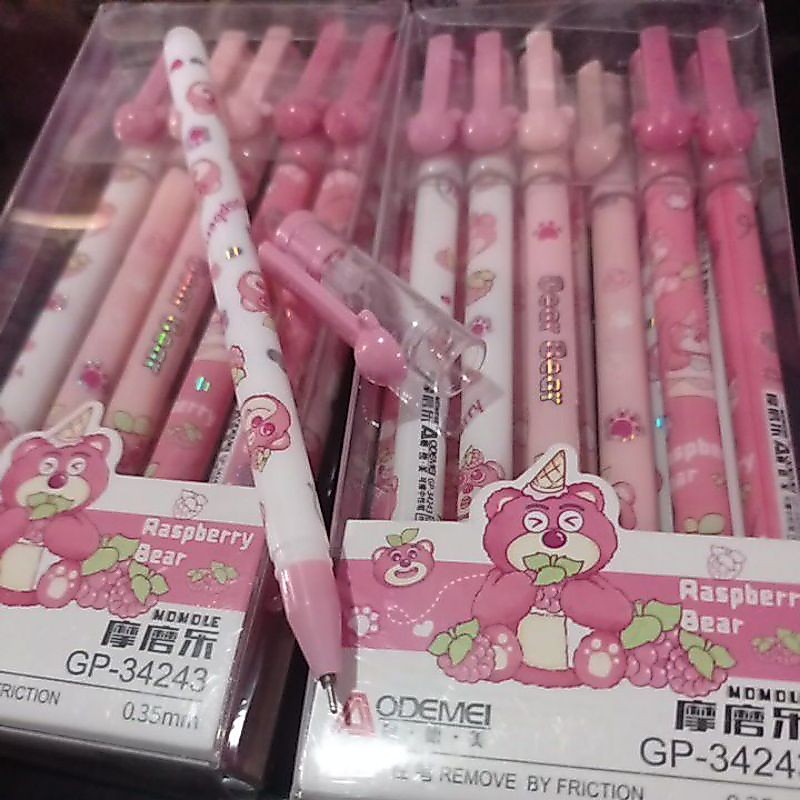 Pulpen Hapus Lotso Erasable pen Aestetik Pulpen Anime Erasable Pen