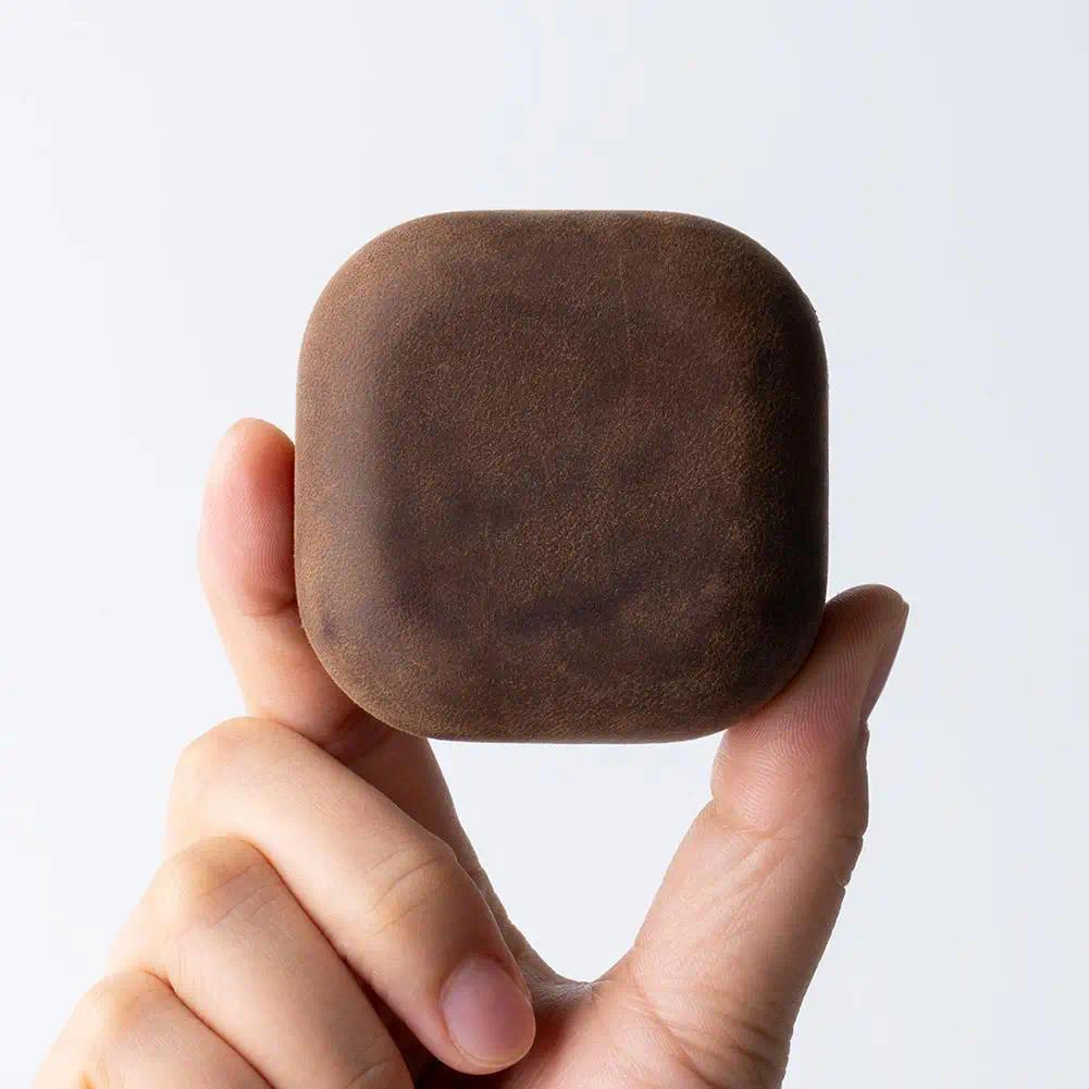 For Samsung Galaxy Buds4 Pro Premium Leather Case Anti-Scrat Shockproof Slim Protective Cover Brown 