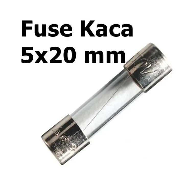 Fuse Kaca sekring - Sekring tabung kaca 5 x 20 mm 5a