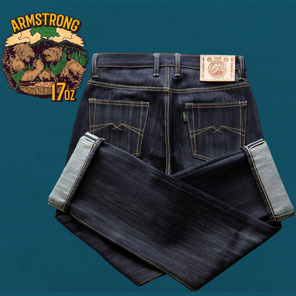 Celana Armstrong 17oz Sanforized Extra Deep Indigo Selvedge