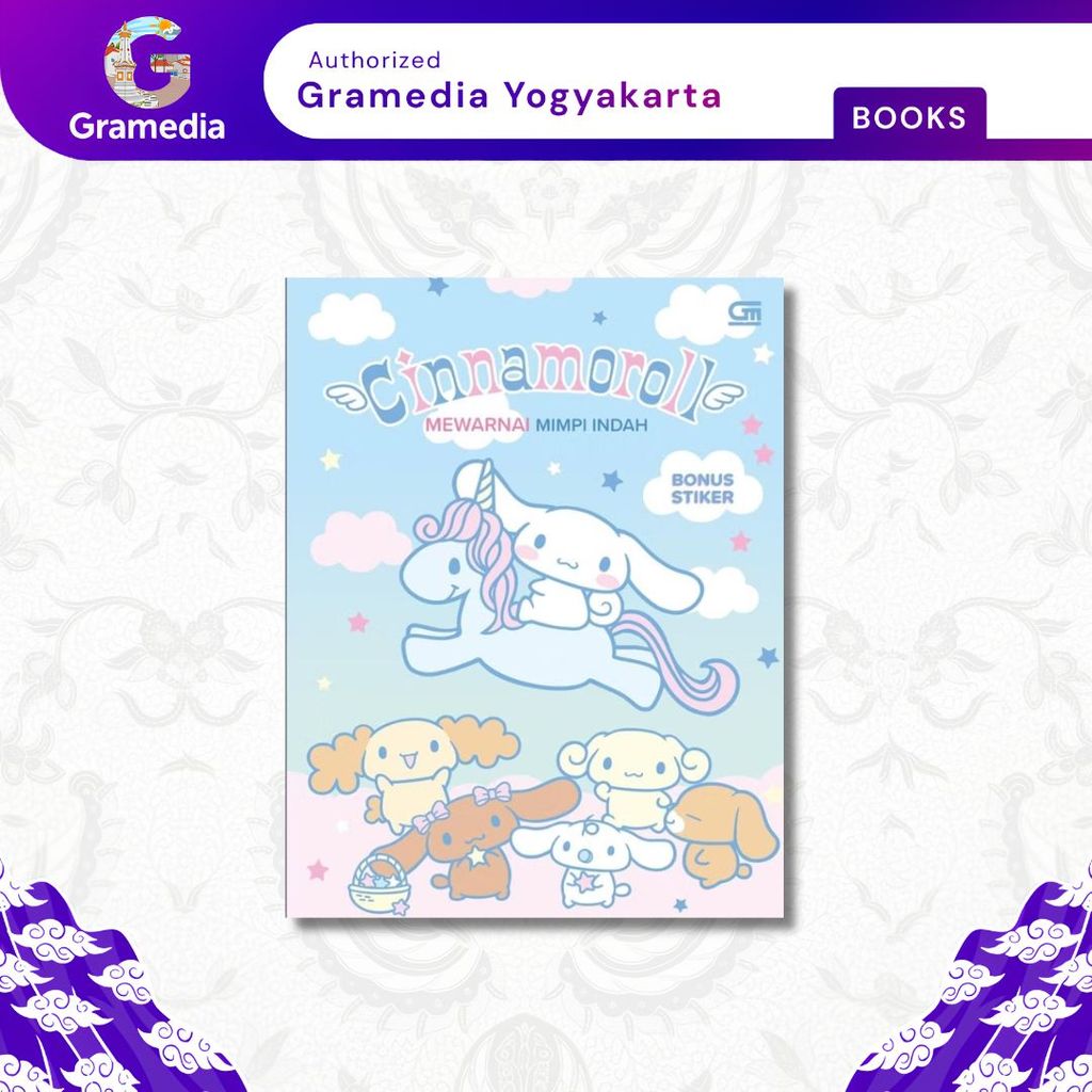 Gramedia Yogya - Cinnamoroll: Mewarnai Mimpi Indah (Sanrio)