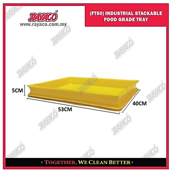 Nampan Kue Plastik Food Grade Bertumpuk Warna Kuning / Nampan Roti Kuning / Nampan Makanan / Penutup