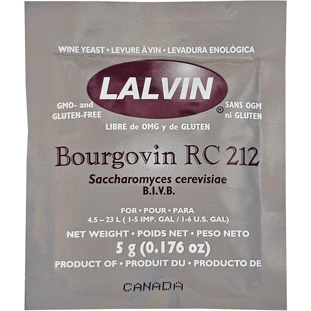Imatton Lalvin RC212 ori 5gr yest Lalvin RC212 alc 14% tolerance