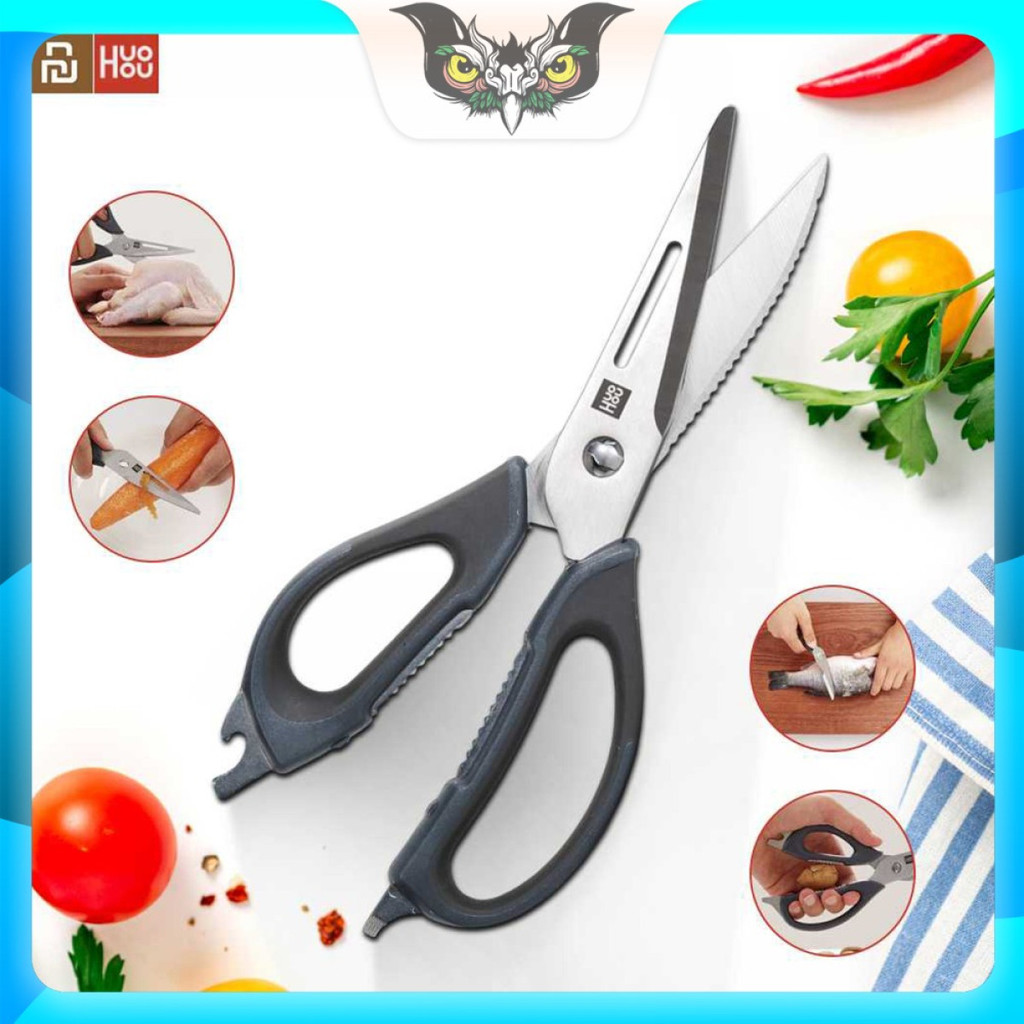 Gunting Dapur Serbaguna Pembuka Botol Stainless Detachable Scissors