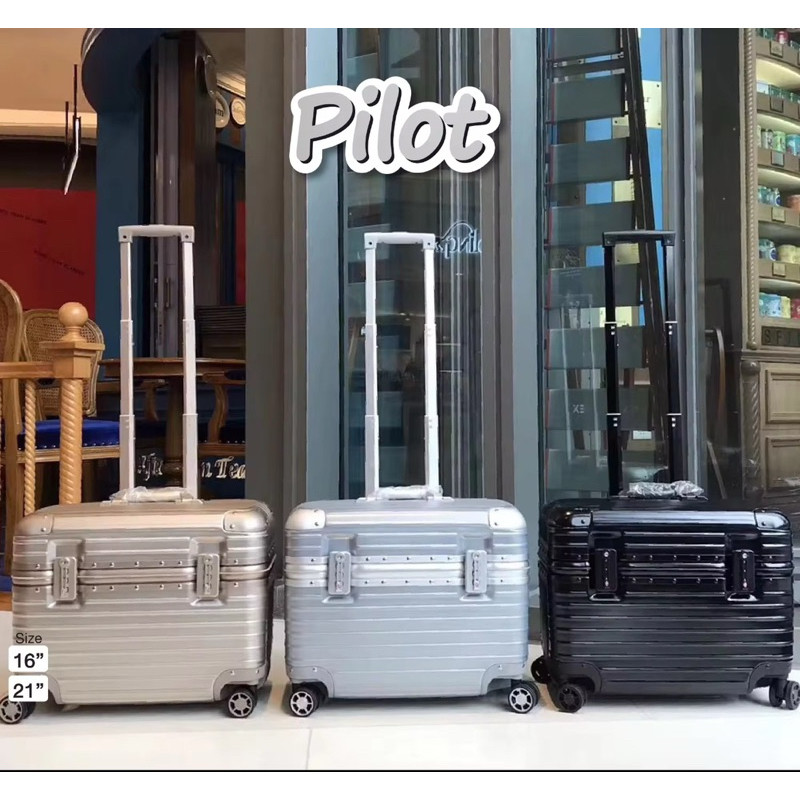 FLASH SALE Thailand Pilot Baggage Cabin Luggage Polycarbonate Alumunium Frame 20” 22”