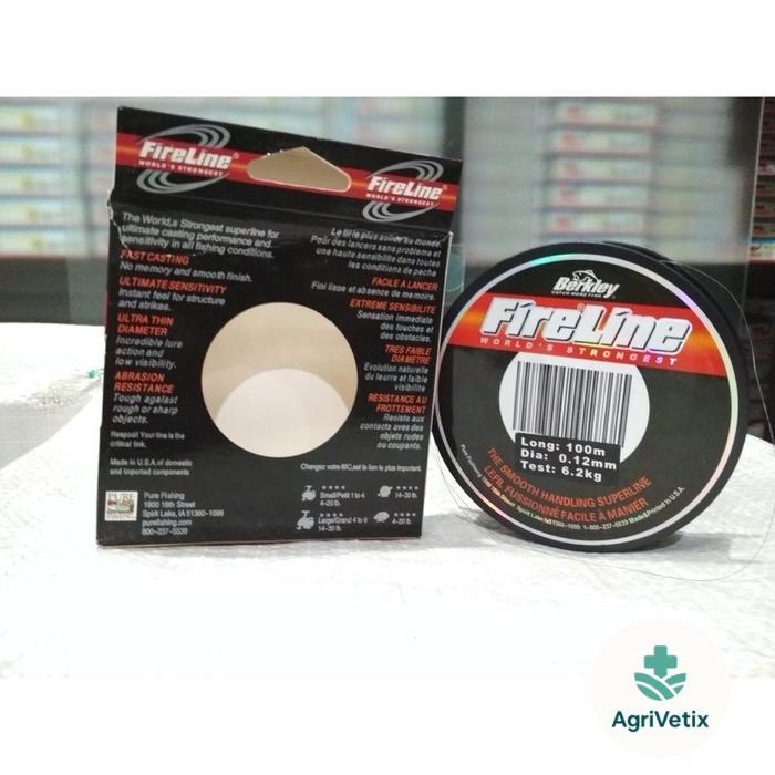 SENAR PE KAKU BERKLEY FIRELINE WARNA HITAM 100M - 0.10mm
