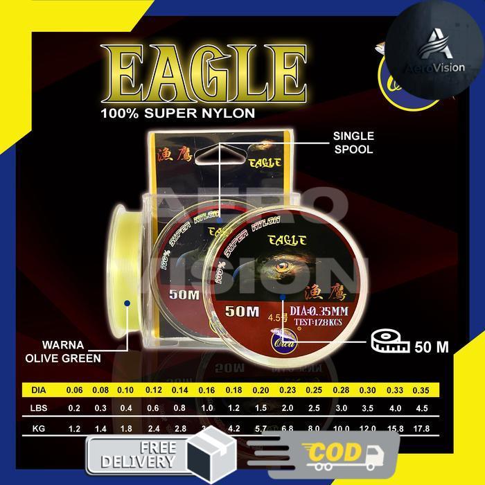 Senar Orca Eagle 0.06 mm s/d 0.35 mm panjang 50 meter - 0,06