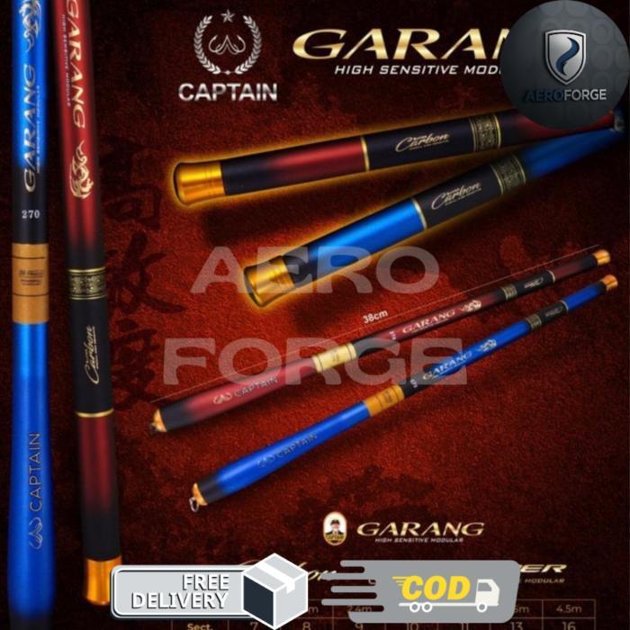 Joran Pancing Tegek Ros Pendek Carbon Captain Garang Medium Heavy Action Jig - 180