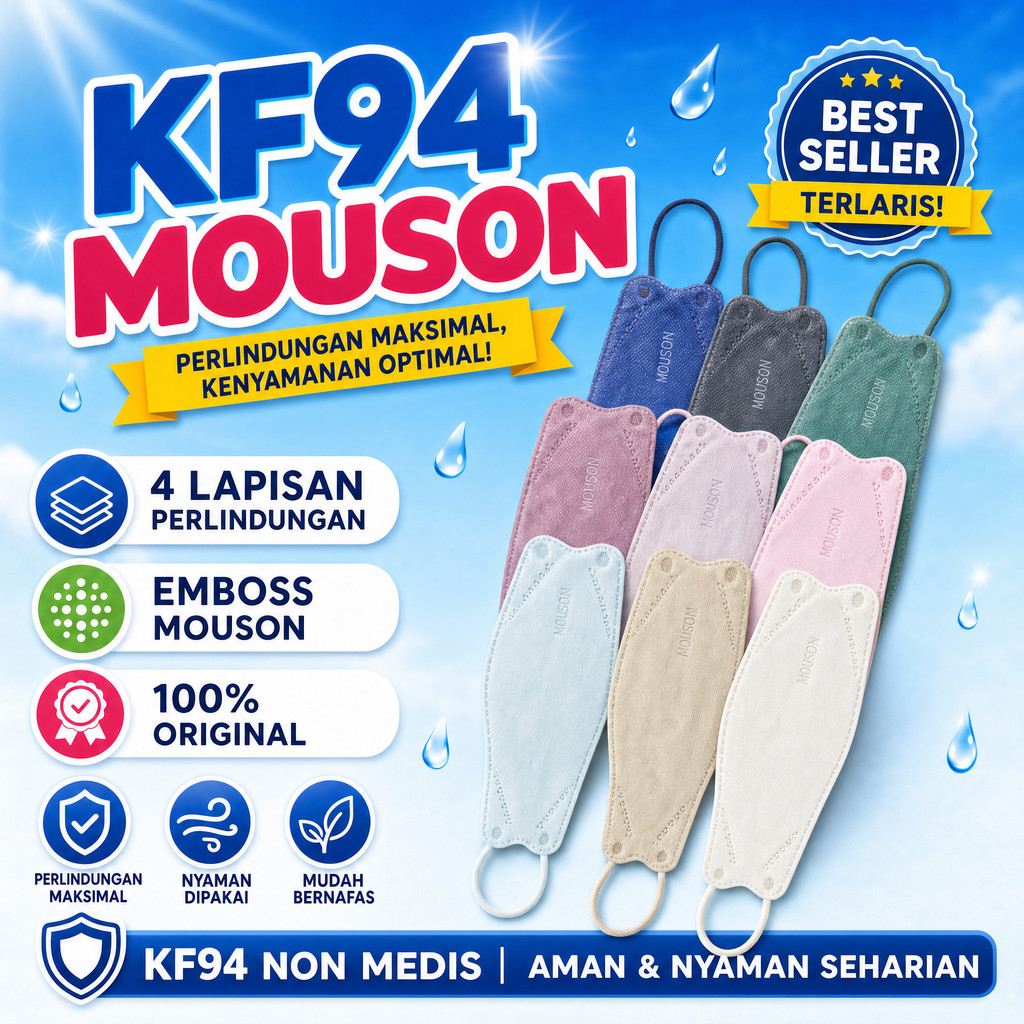 Masker Mouson | Masker KF94 | Masker Mouson KF94 | Masker KF94 Mouson | Masker KF94 Hitam | Mouson