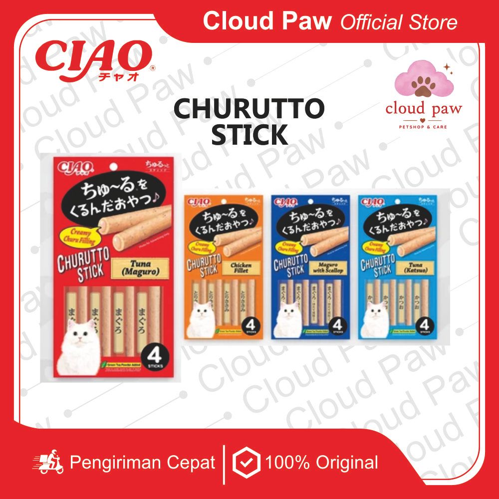 CIAO Churutto Snack Kucing isi 4 pcs