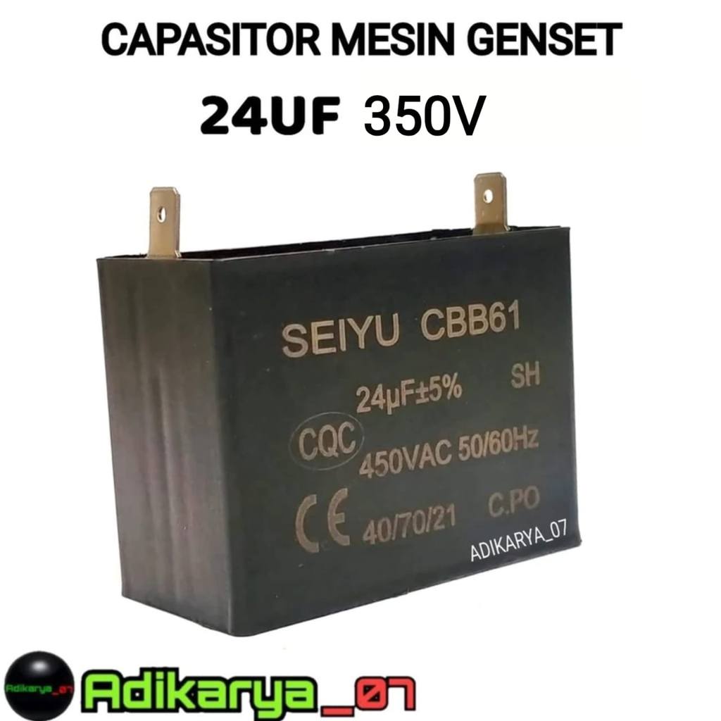 Capasitor Kapasitor Genset 12UF 16UF 24UF 20UF Capasitor Genset ET900 - 950 BODY KECIL