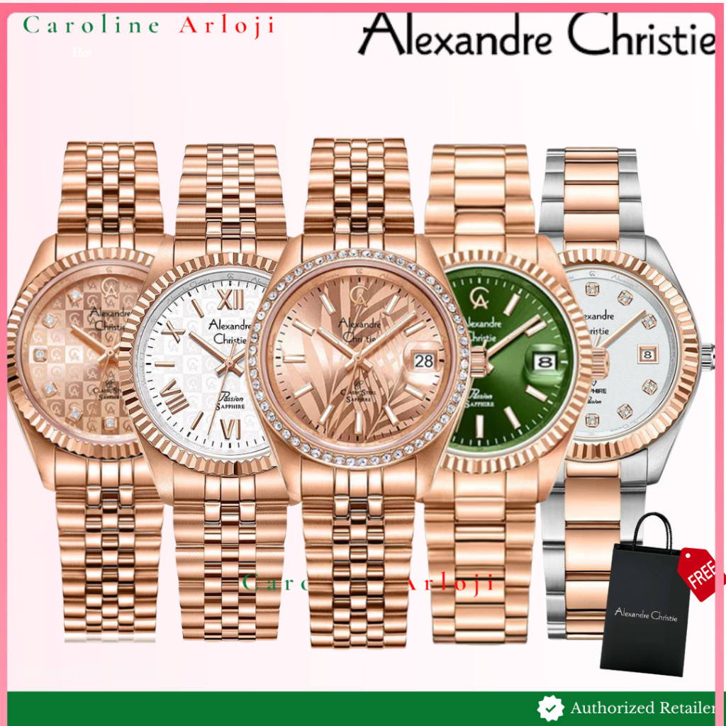 Jam Tangan Wanita Pria Alexandre Christie Rantai AC5013 AC5012 AC5016 AC5014  AC2A83 Original