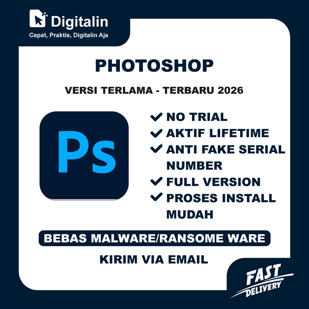Adobe Photoshop 2026 CS3 Full Version Lifetime Original Windows & Mac + Panduan Instalasi