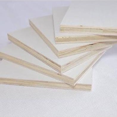 Multiplek / Triplek melamin putih 9mm (100x10)cm, melaminto plywood