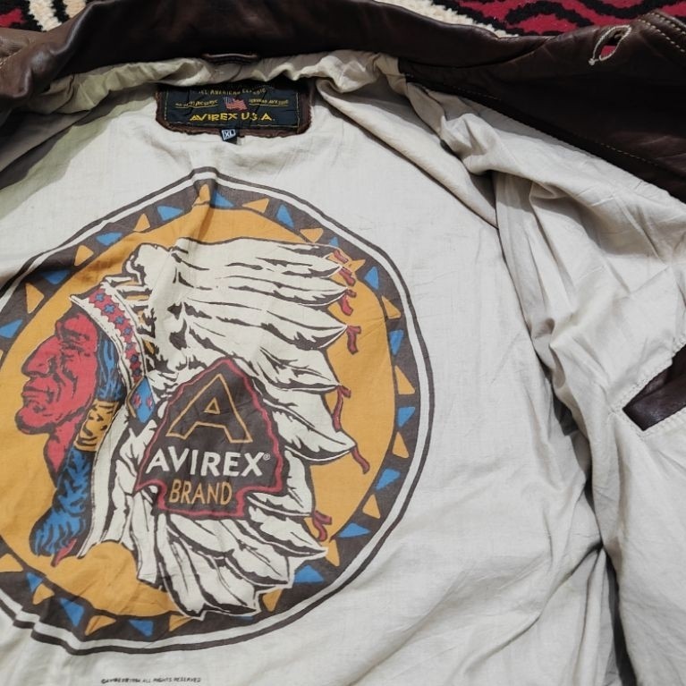 Jaket kulit avirex type 3 size XL