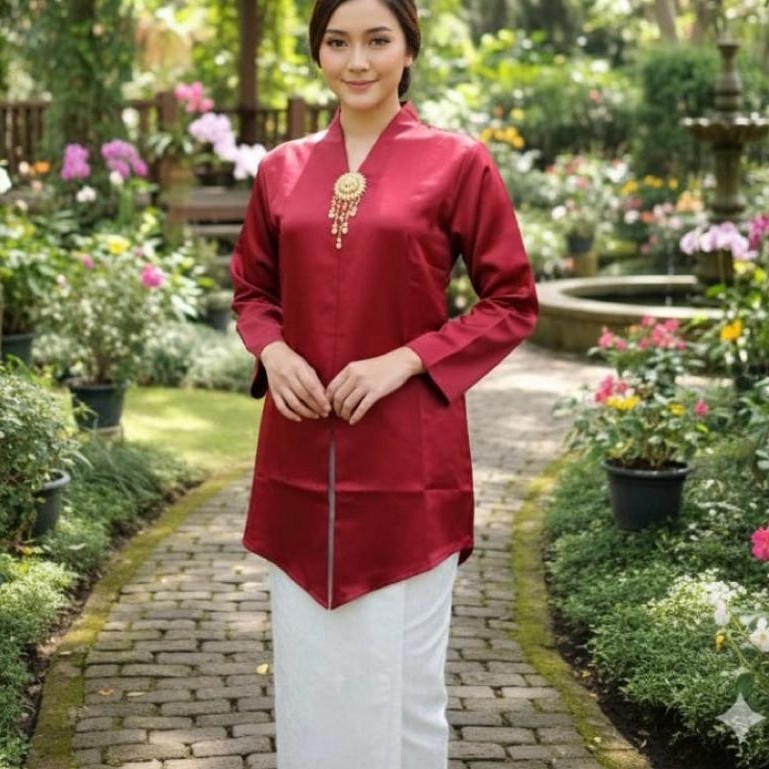 BIG SALE KEBAYA TUNIK MELAYU TAFETAA / KEBAYA KONDANGAN / KEBAYA MODERN PANJANG / BAJU KEBAYA POLOS 