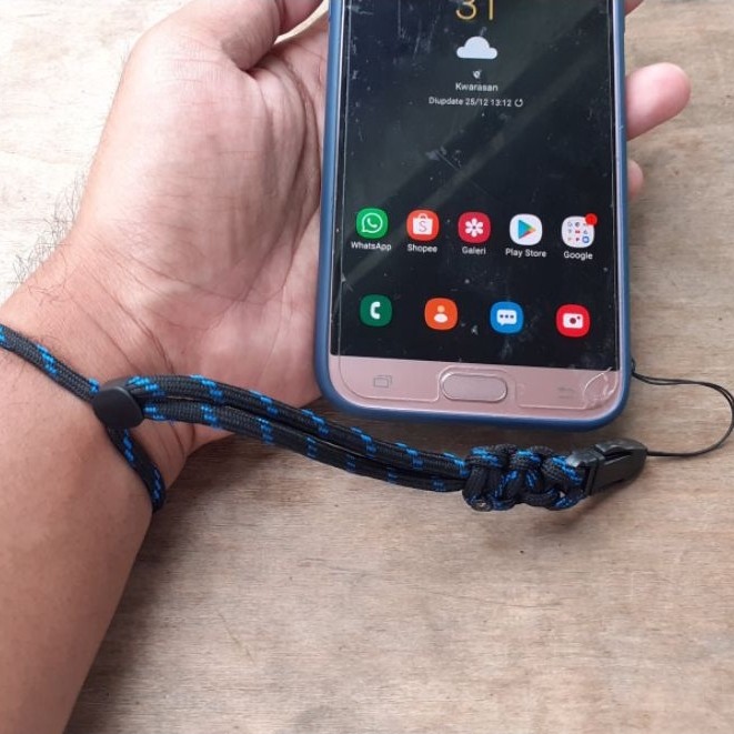 Diki_Diku Wrist Strap Prusik Paracord Lanyard Hand Lanyard Pod Tali Gantungan Hp / Usb / Flashdisk /