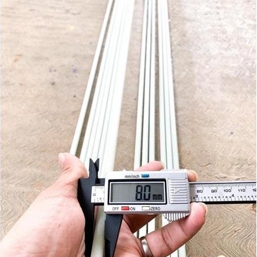 Veii- New- Batang Fiber Anco Solid 8Mm X 8Mm 200Cm | Bahan Joran Fiber Solid | Bahan Joran Fiber Sol
