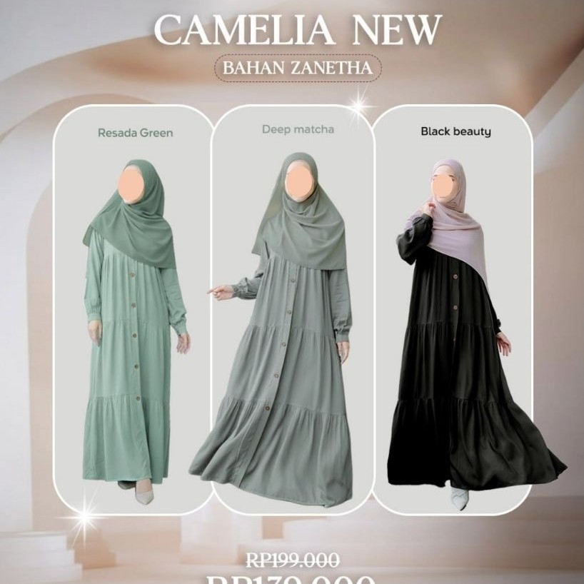 Olea - Camelia Homedress | Gamis Rayon | Dress Attin | Gamis Polos Nyaman daily dress Zaneta