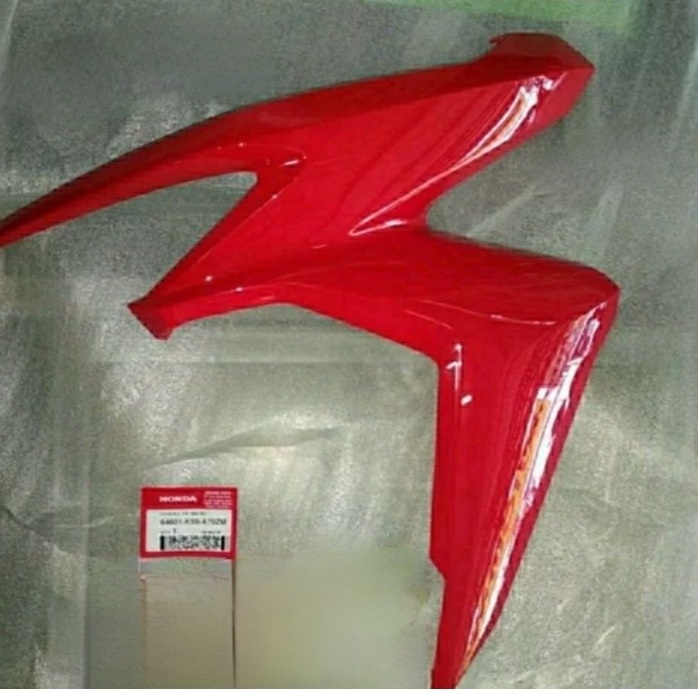 64601K59A70ZM cover body kiri merah vario 125 150 2018 keatas sein pisah original ahm