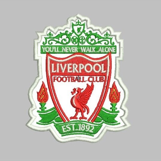 PATCH BORDIR BOLA LOGO LIVERPOOL FOOTBALL CLUB