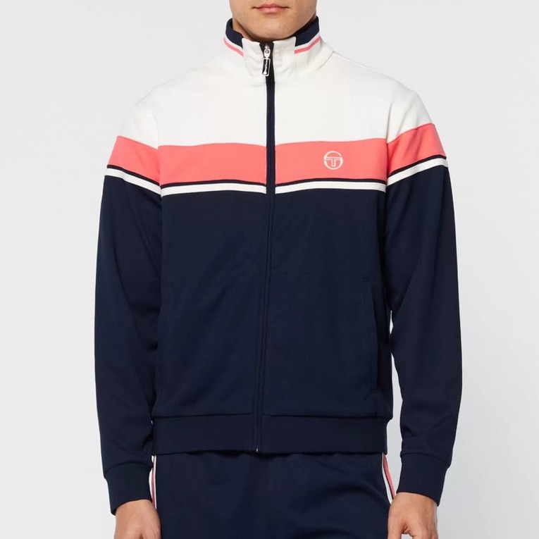 Sergio Tacchini Damarino Tracktop Jacket Navy / White / Pink